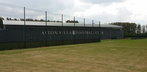 football ball stop net at aston villa training ground